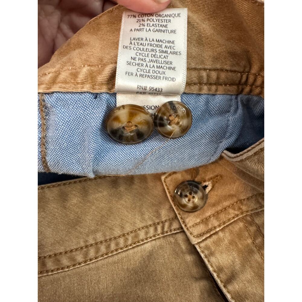 Toad & Co Men's Mission Ridge Shorts Chino Organic Cotton 38 x 8 Brown - Picture 10 of 11